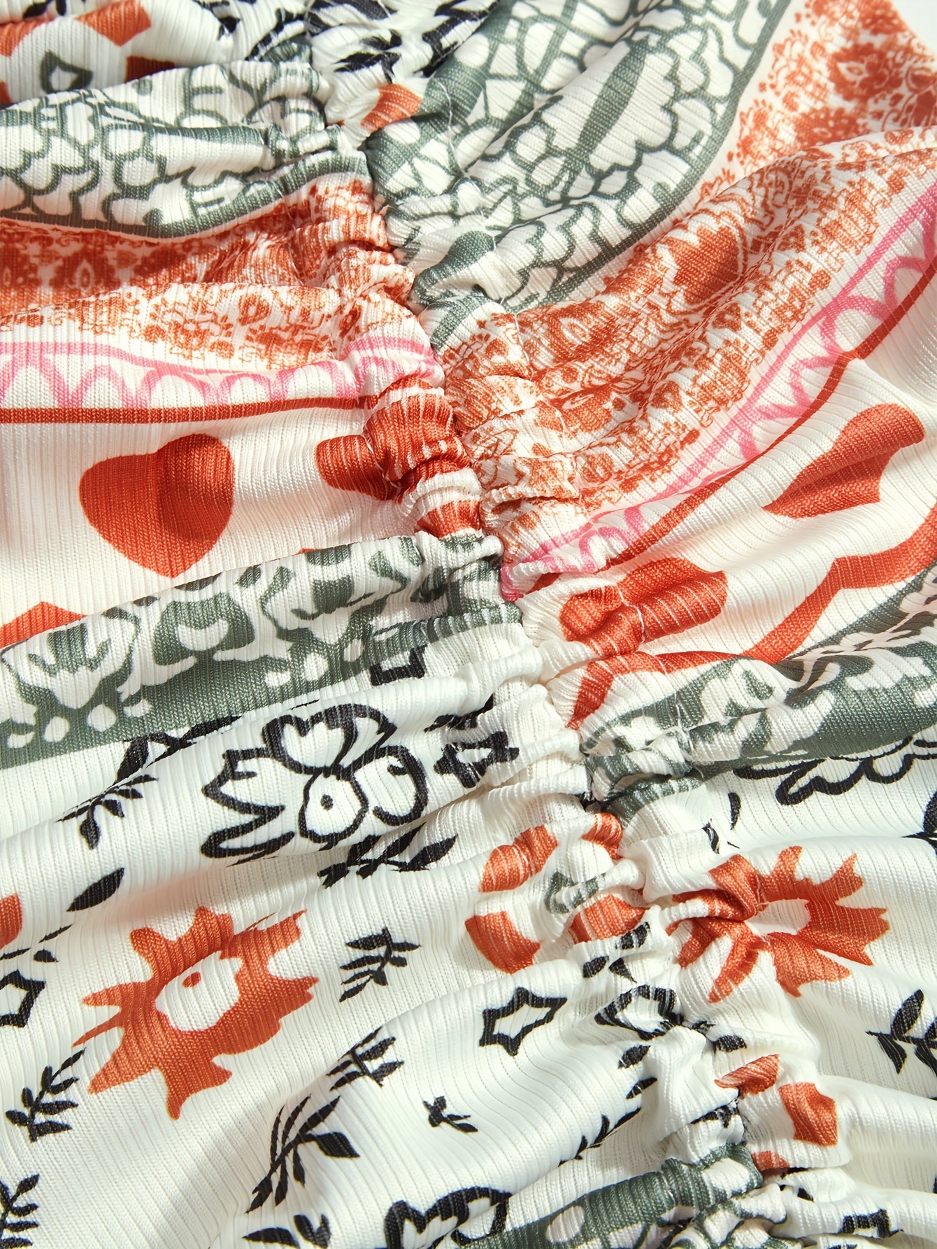 Chic Sleeveless Backless Crop Top & Floral Print Drawstring Split Dress Outfit - Effortlessly Stylish Casual Wear for Women