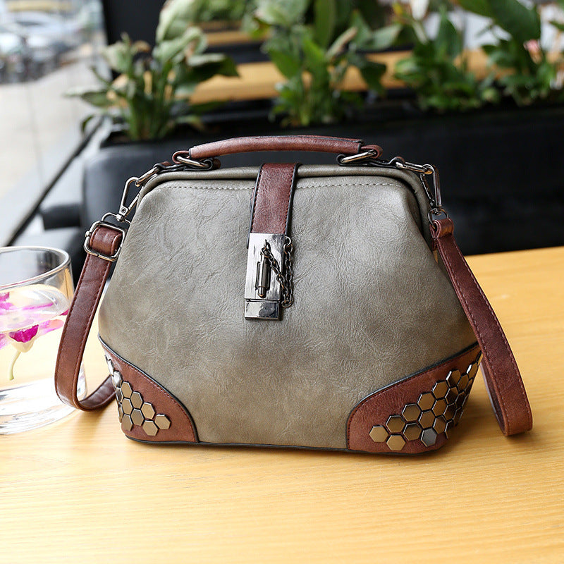 Women's Shoulder Bag Women's Handbag Fashion Purse Vintage Leather Bag Large Capacity Handbag Inclined Shoulder Bag Mom's Bag