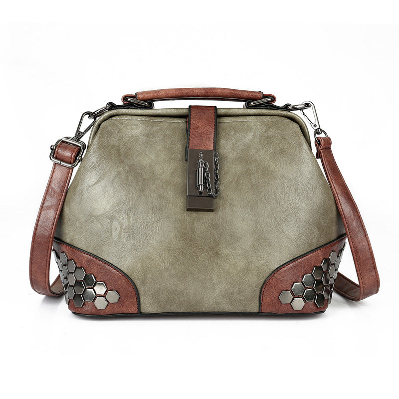 Women's Shoulder Bag Women's Handbag Fashion Purse Vintage Leather Bag Large Capacity Handbag Inclined Shoulder Bag Mom's Bag