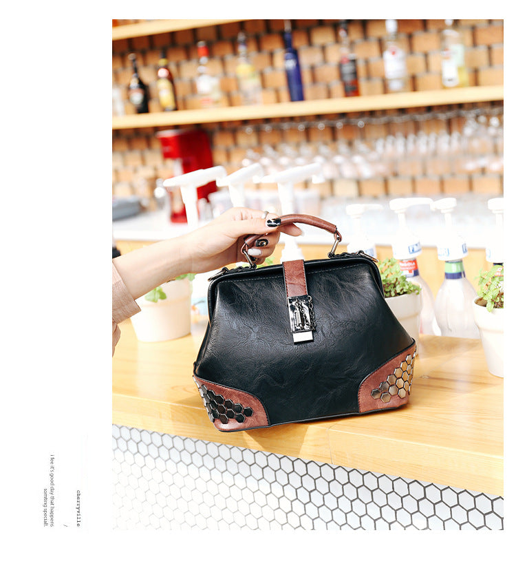 Women's Shoulder Bag Women's Handbag Fashion Purse Vintage Leather Bag Large Capacity Handbag Inclined Shoulder Bag Mom's Bag