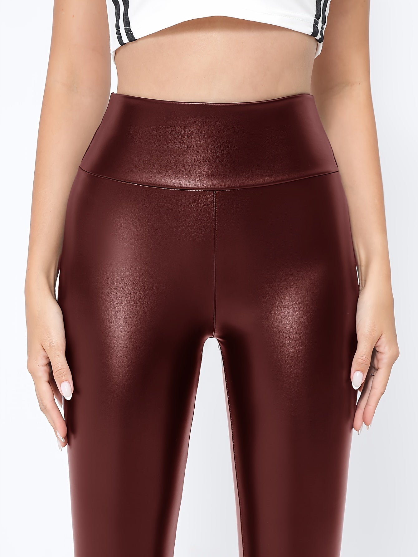 2pcs Women'S High-Waisted Leggings - Stretchy, Non-See-Through, Solid Black, All-Season Workout Pants for Fitness & Casual Wear, High Waisted Leggings, High Waisted Leg, Women Trouser, Women Sports Pants, Women Pants, Gym Clo