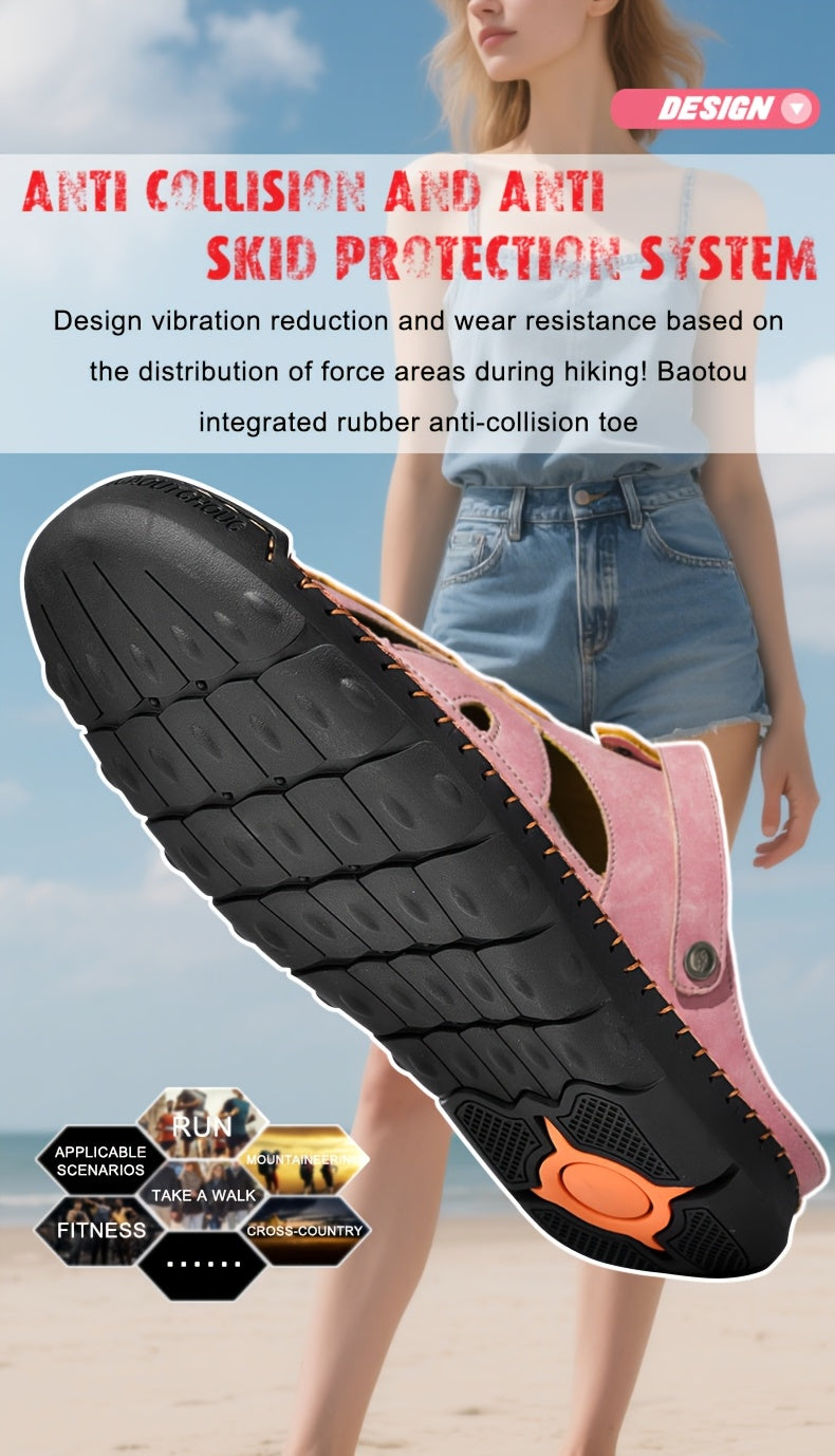 Summer Anti-slip Wading Sandals, Lightweight Wading Sandals, Breathable Anti-slip Summer Sandals For Women Trendy, Non Slip Hiking Sandals Durable Non Slip Women Sandals - Comfy Closed Toe Beach Shoes For, Mother'S Day Gift