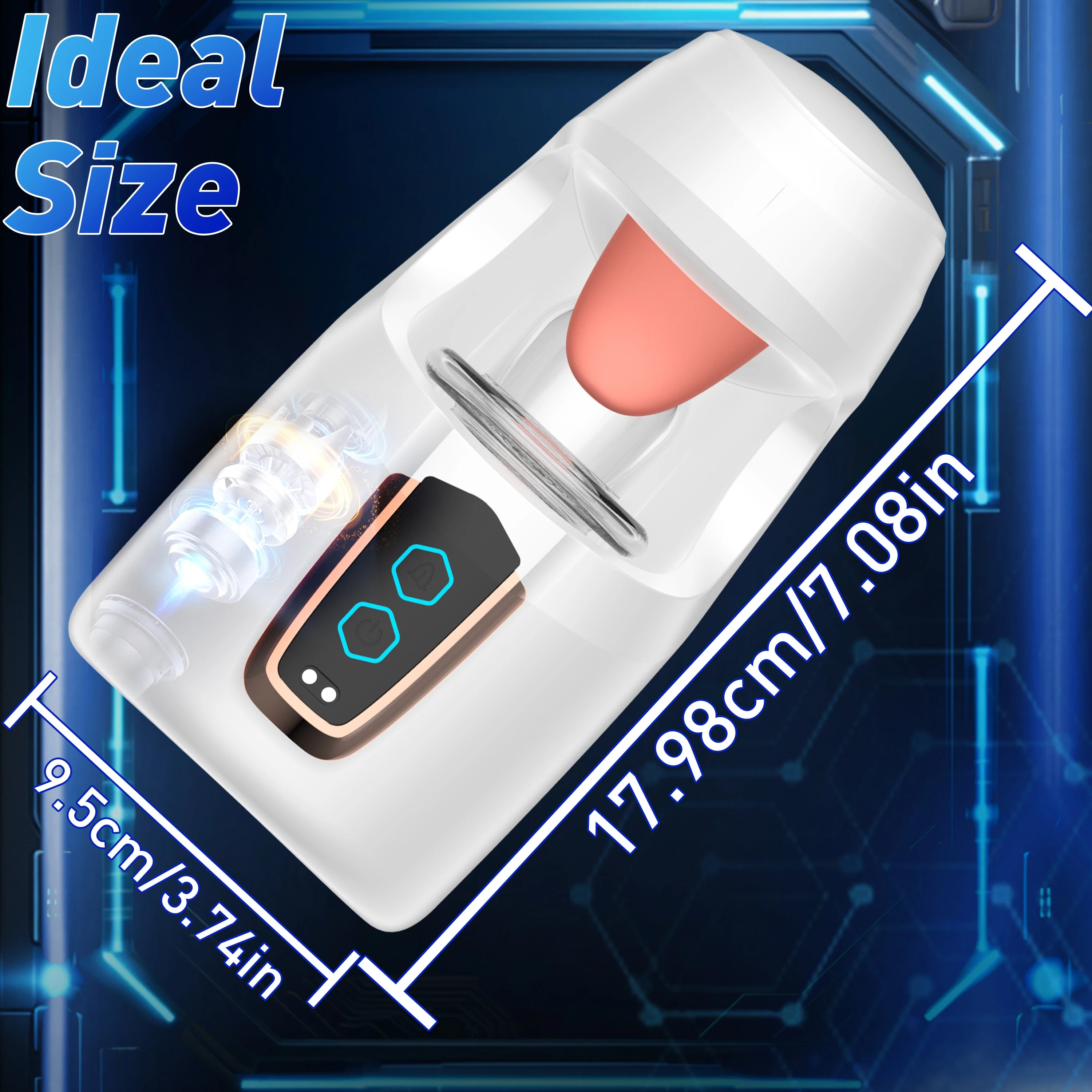 Adult Toys 3-in-1 Male Electric Masturbator 10 Vibration Modes & 10 Licking Patterns Oral Sex Tool Sex Toy Adult Product