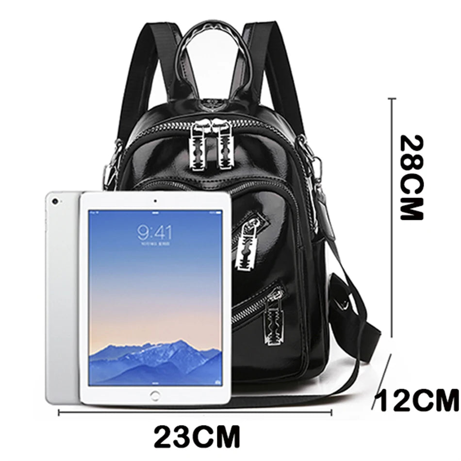 Fashion Women Backpack Designer PU Leather Travel Rucksack Casual Shoulder Bags High Quality School Bags for Teenagers Girls New