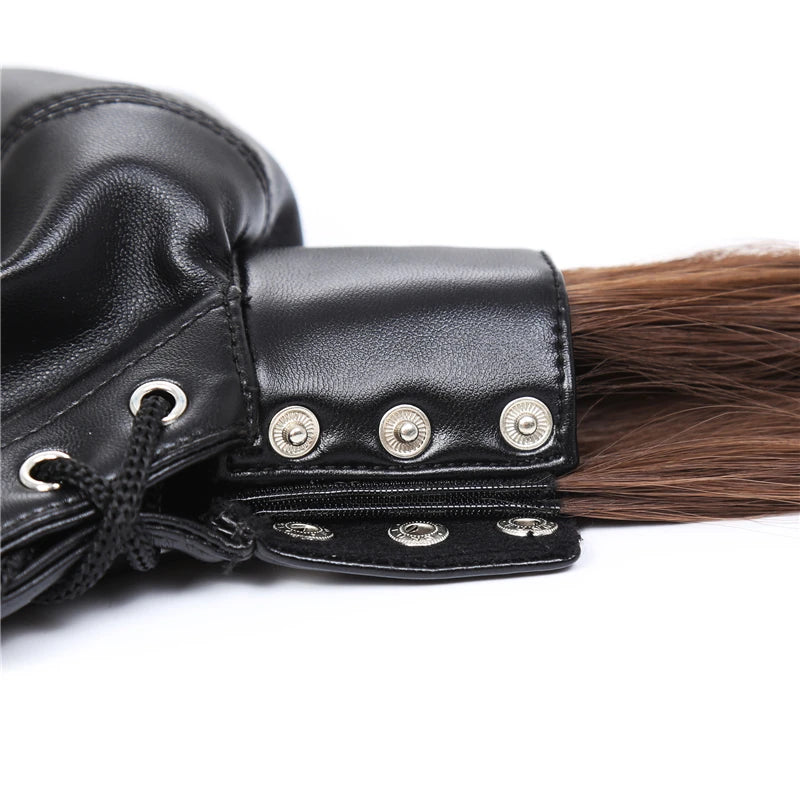 Adult Toys Sex Products Bdsm Mask Sex Toy Female Leather Head Mask with Wigs Slave Props Adult Games Sex Shop Toys for Adults 18