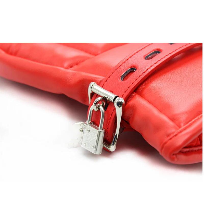 Adult Toys Sex Accessories Leather Bdsm Bondage Mittens Gloves Dog Paw Padded Fist Mitts Handcuffs Adult Games Couples Sex Toys