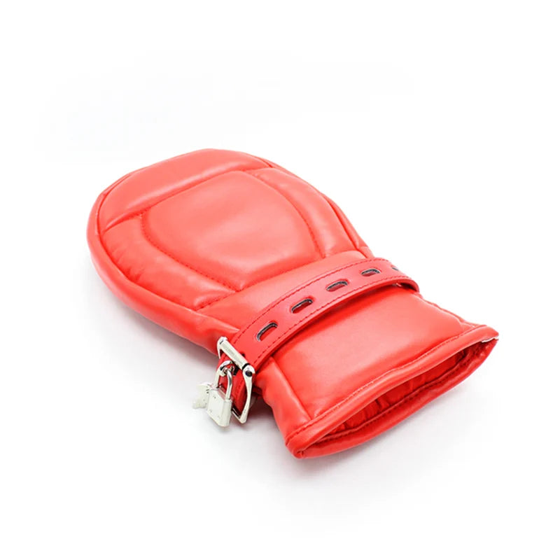 Adult Toys Sex Accessories Leather Bdsm Bondage Mittens Gloves Dog Paw Padded Fist Mitts Handcuffs Adult Games Couples Sex Toys