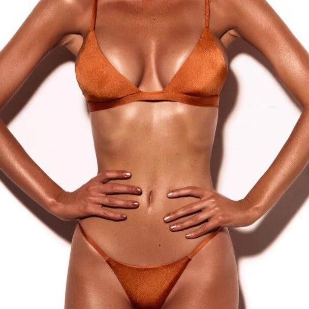 Solid Bikini Set 2020 Sexy 9 Colors Push Up Swimwear Women Brazilian Swimsuit Low Waist Biquini Halter Two Pieces Bathing Suit
