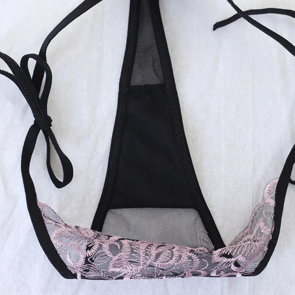 Women Sexy Underpant The embroidery lace Panties Girls Transparent bowknot Briefs Female printing Underwear fashion Lingerie