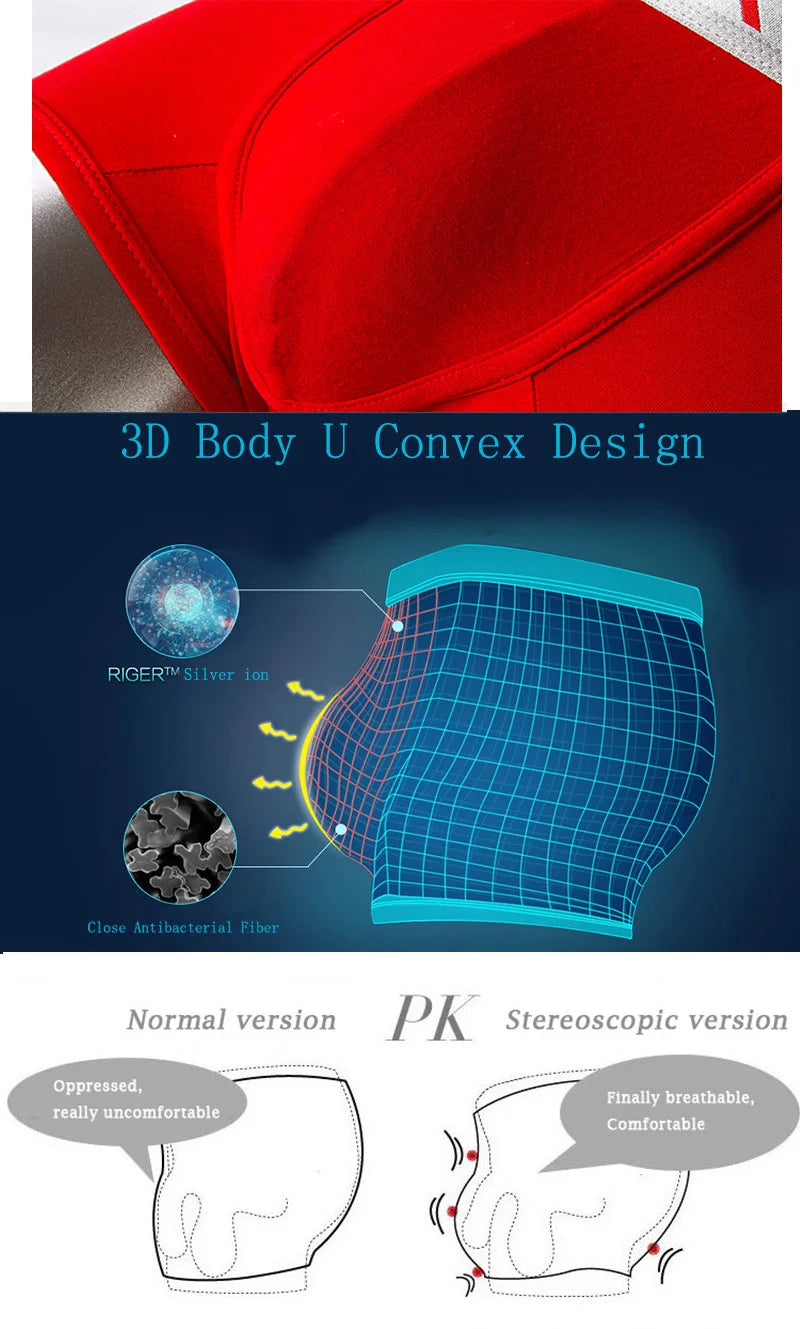 Brand Mens Underwear Boxers Men's Underpants Cotton Sexy Cueca Boxer For Mens Shorts Panties Plus Size Calzoncillos boxeador 4XL