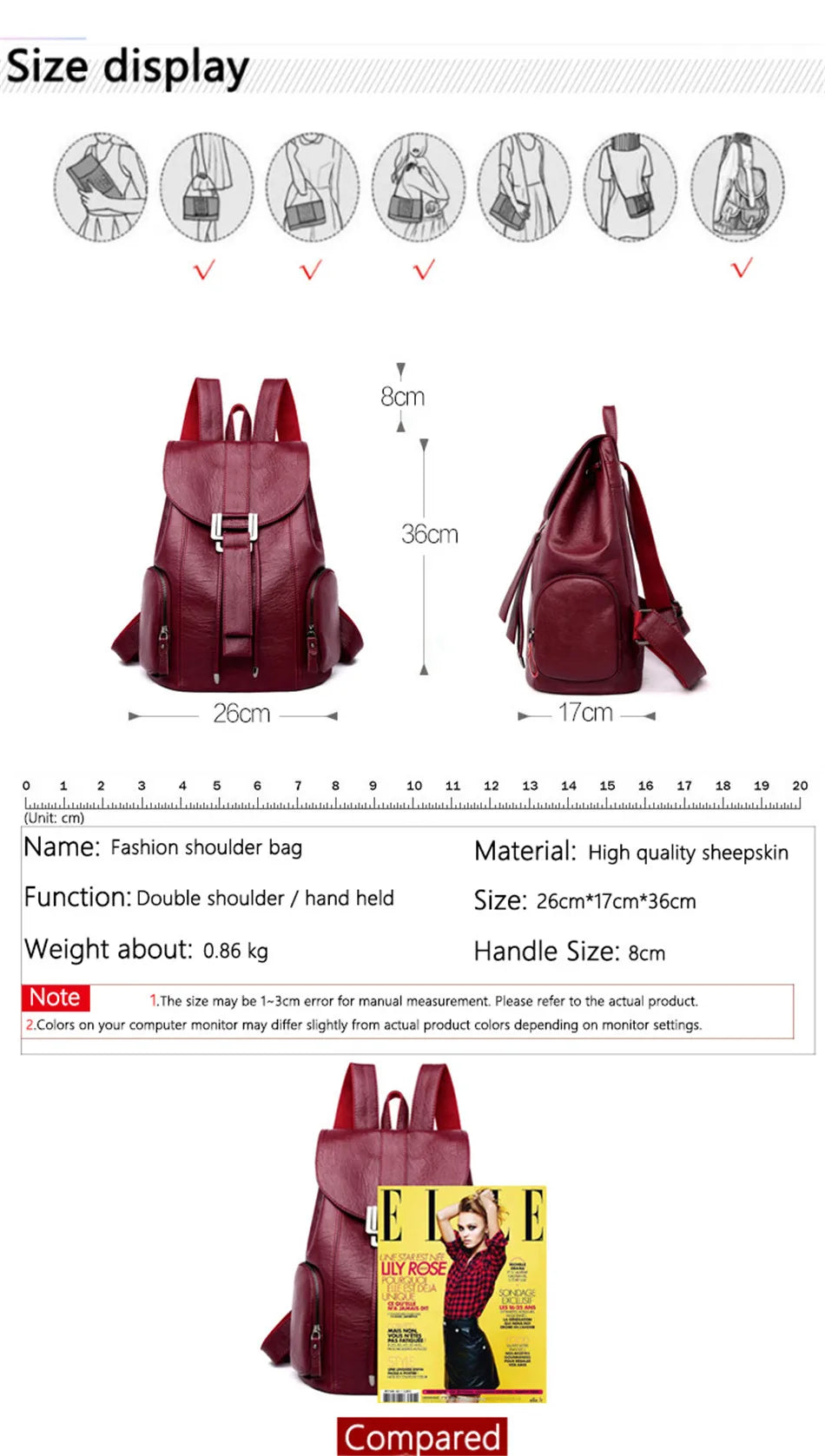 High Quality Leather Backpack Woman New Arrival Fashion Female Backpack String Bags Large Capacity School Bag Mochila Feminina