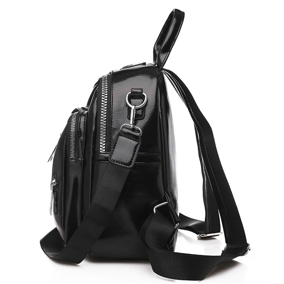 Fashion Women Backpack Designer PU Leather Travel Rucksack Casual Shoulder Bags High Quality School Bags for Teenagers Girls New