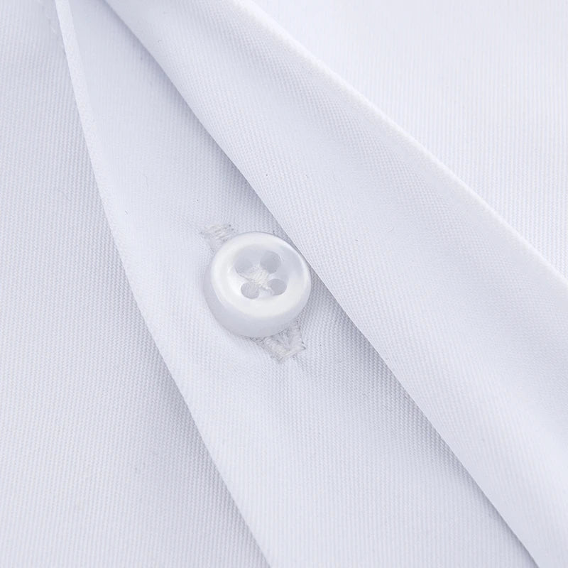 Lynett Lamar Men's French Cuff Tuxedo Dress Shirt — Covered Placket Long Sleeve with Cufflinks