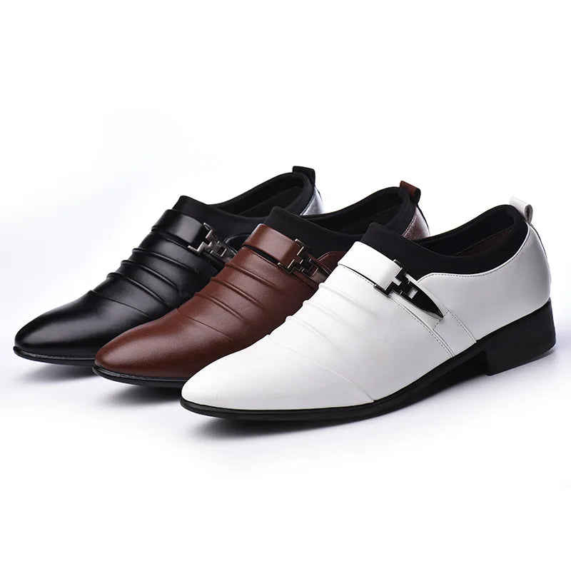 Men Shoes 2021 New Arrival Dress Shoes High Quality Business Leather Lace-up Footwear Formal Shoes for Wedding Party erf4