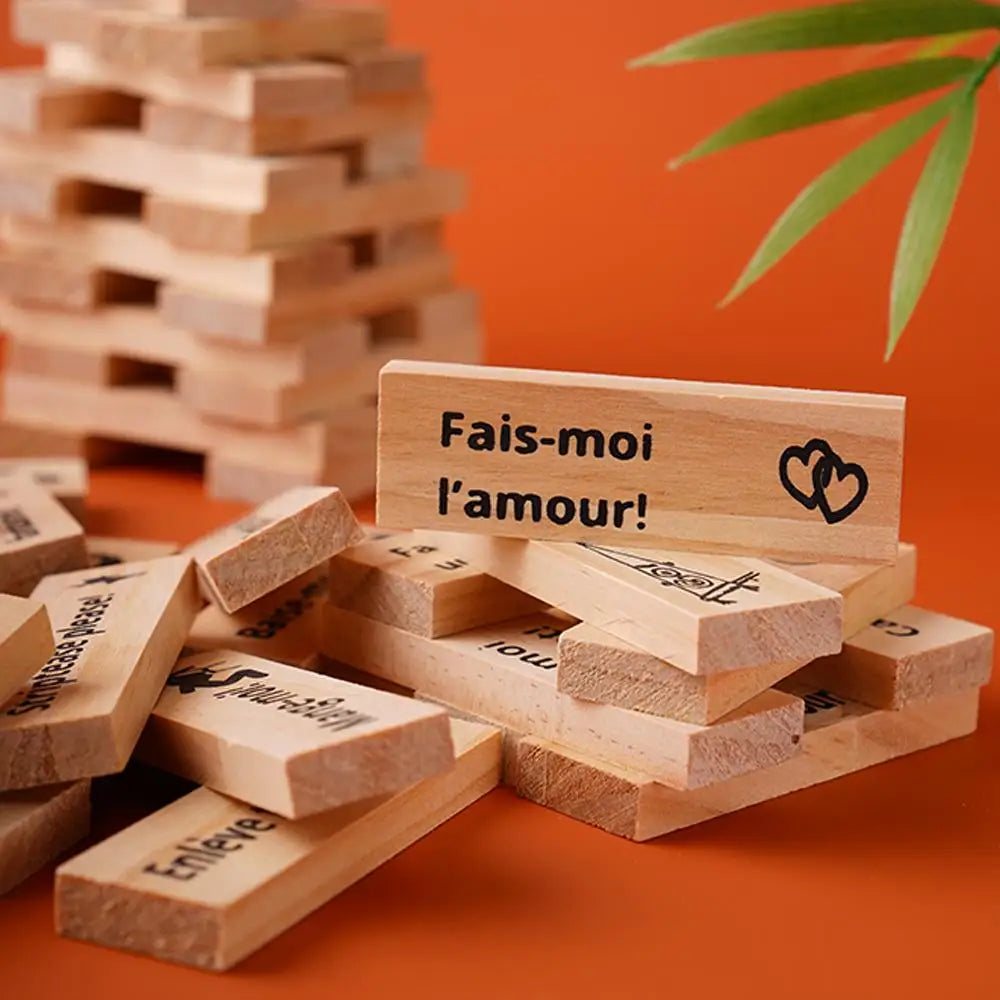 Block Tower Game For Adults Sex Toys Wooden Block For Tumbling Tower Stacking Games Erotica Party SM Block