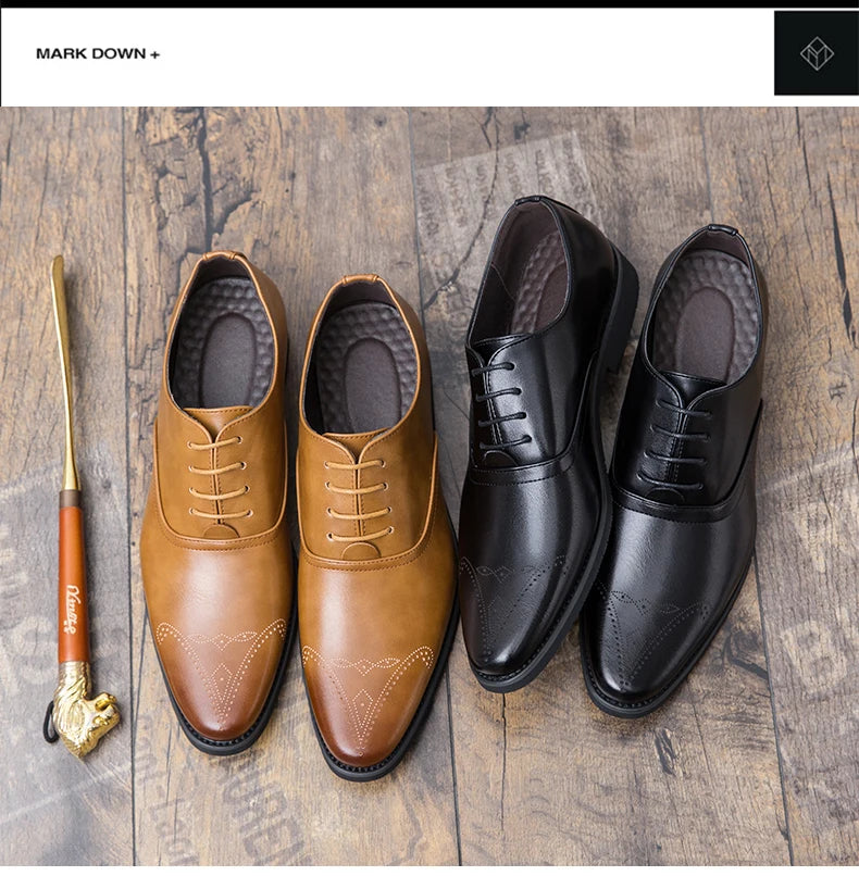 Wedding Shoes For Men Slip On Loafers Trend Tassels Leather Shoes Male Men’s Dress Shoes Business Shoes Men British Style Formal