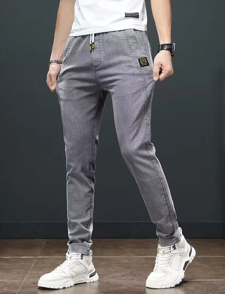 Straight Office Casual Pants Man Cotton Loose Summer Baggy Thin Business Trousers for Men Slacks High Quality Low Price Stylish