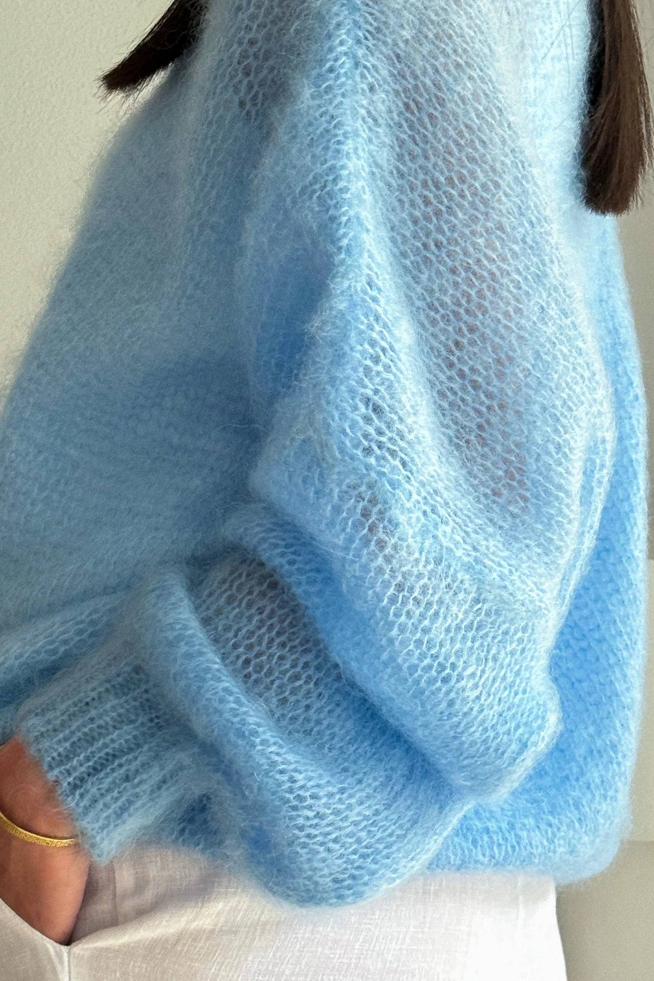 Women'S Casual Sweater   Soft  Comfortable Off Shoulder Pullover in Light Blue Perfect for Spring Fall  Casual Attire Casual S