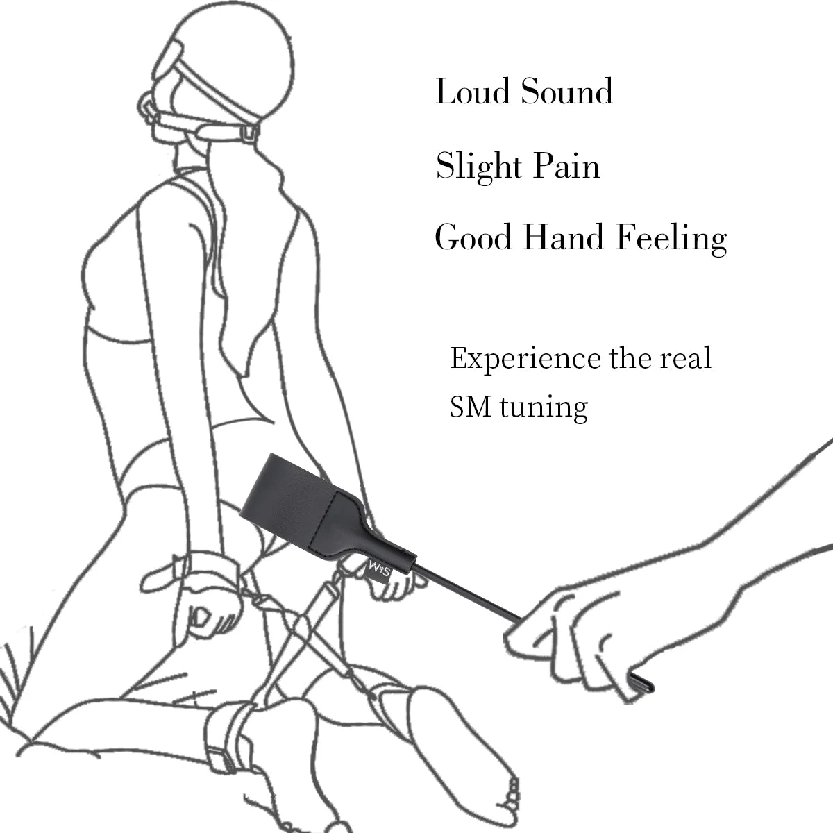 Sex Toys Female  Black Leather Slap Discipline Crackling Adult Slap Beat Toy Appliance Men's Toys