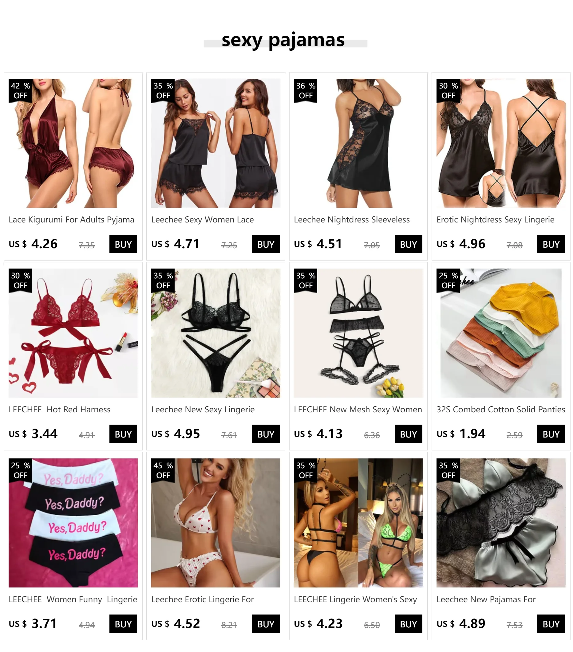 Erotic Nightdress Sexy Lingerie For Women Lingerie Porno Lmitation Ice Silk Lenceria Erotica Mujer Sexi Lace Sleepwear Underwear