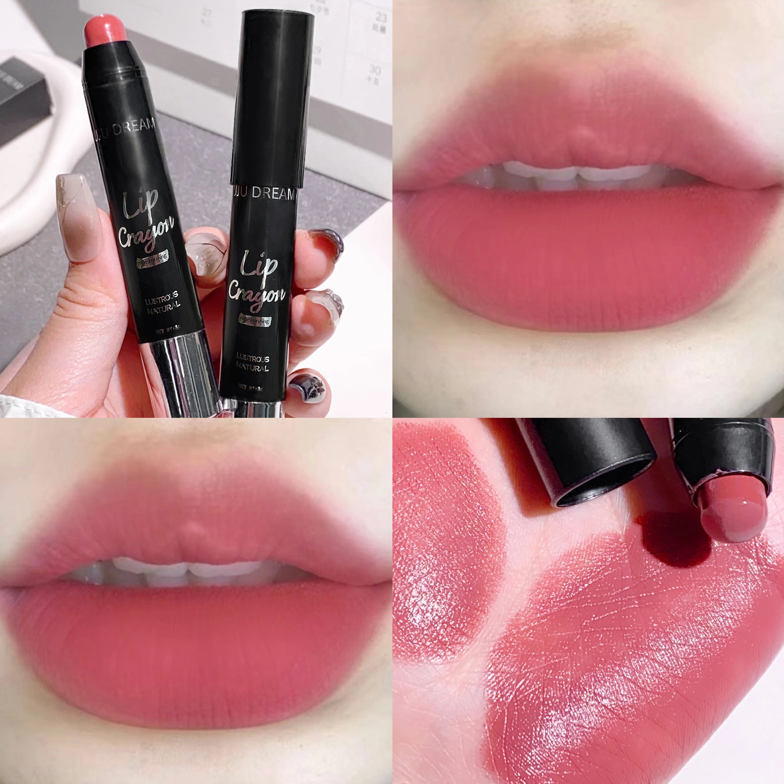 Moisturizing Plump Brighten Lip Lipstick - Solid Lip Gloss Glass,Tea Reddish-Brown,Long-Lasting,Brighten Your Lips a Shimmering