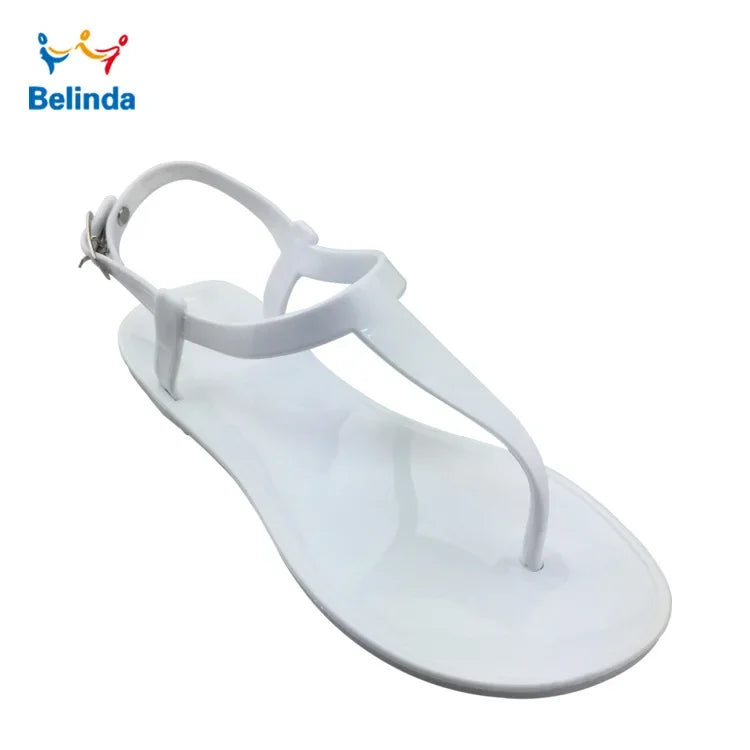 Sandals for women in summer wearing simple and fashionable flat bottomed anti slip Roman clip toe herringbone sandals