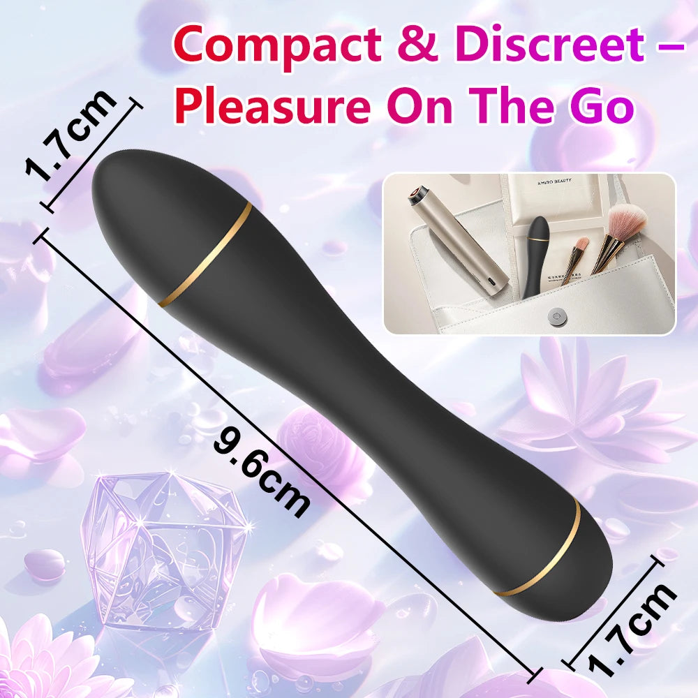 Mini Bullet Vibrator Adult Toy Clitoral Nipple Stimulation 10 Mode, G Spot Stimulator Vagina Anal Massage Adult Toy for Females