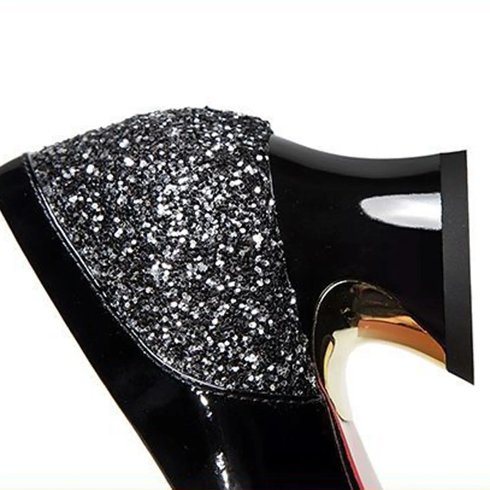 Women'S 4cm High Heels Elegant Fashion Red Pointed Toe Dress Office Shoes Wedding Bridal Loafers Party Shoes