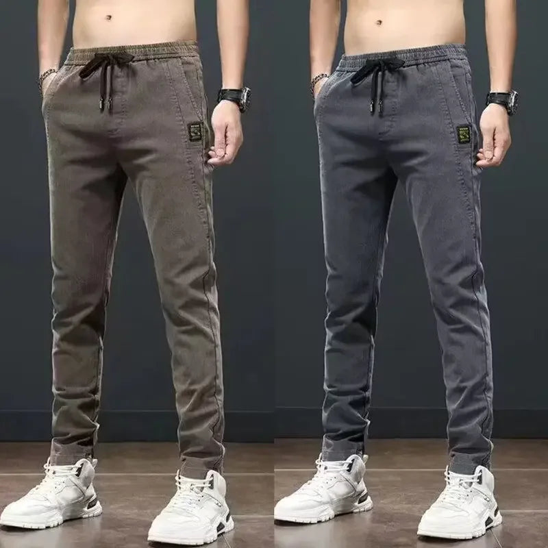 Straight Office Casual Pants Man Cotton Loose Summer Baggy Thin Business Trousers for Men Slacks High Quality Low Price Stylish