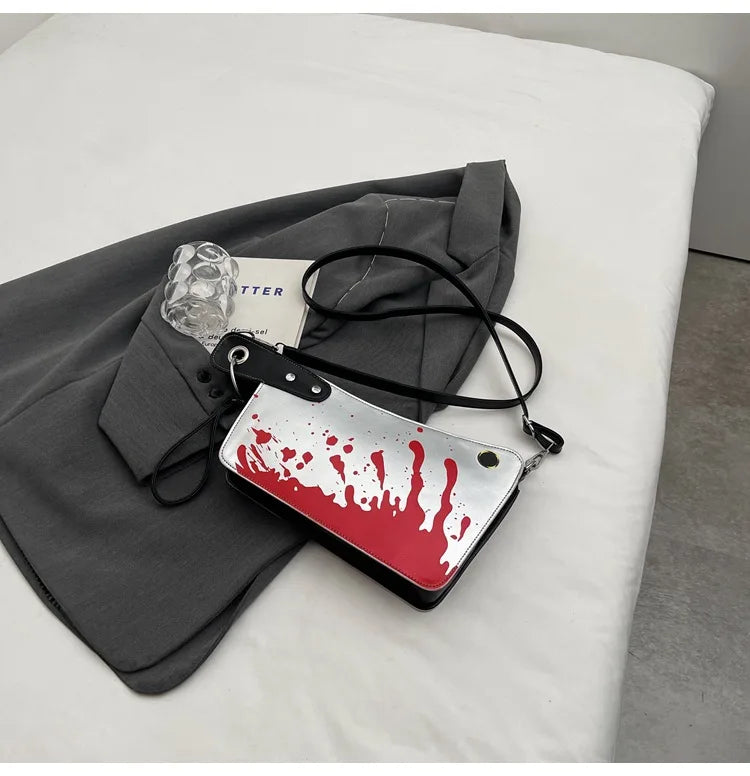 Small Purses And Handbags For Women Unique And Fun Design Leather Crossbody Shoulder Bag Knife Shaped Top Handle Bags Purse