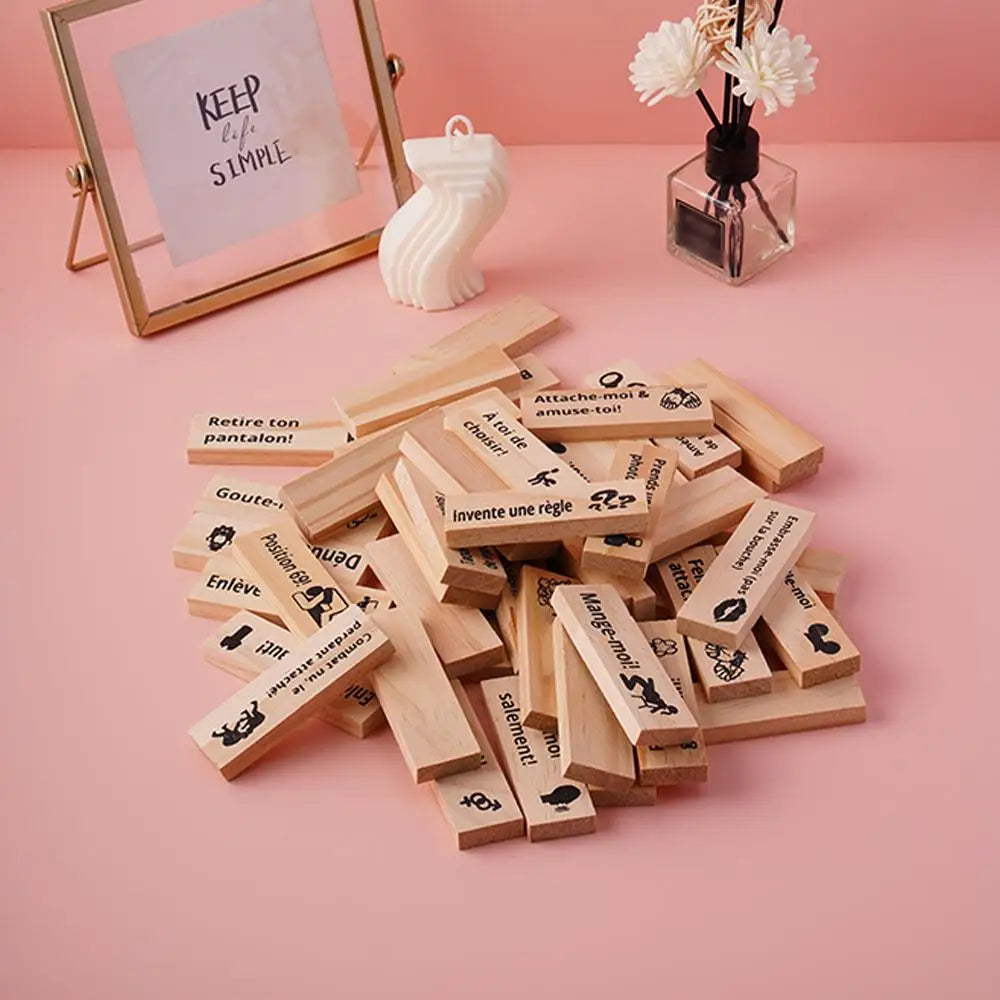 Block Tower Game For Adults Sex Toys Wooden Block For Tumbling Tower Stacking Games Erotica Party SM Block