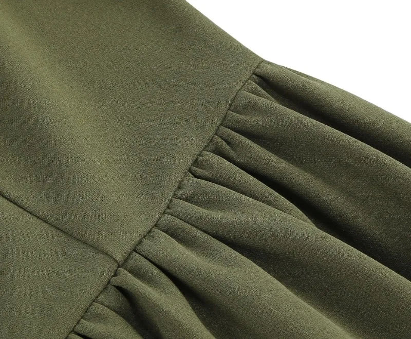 2024 New Fashion Robe Vintage Summer Dresses Elegant Women Swing Short Sleeve Bow Tie Collar Rockabilly Party Prom Office Dress