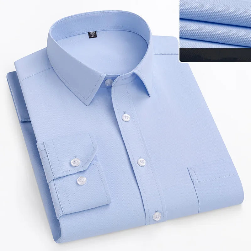 Lynett Lamar Men's Plus Size Long Sleeve Dress Shirt — Sizes 8XL to 11XL
