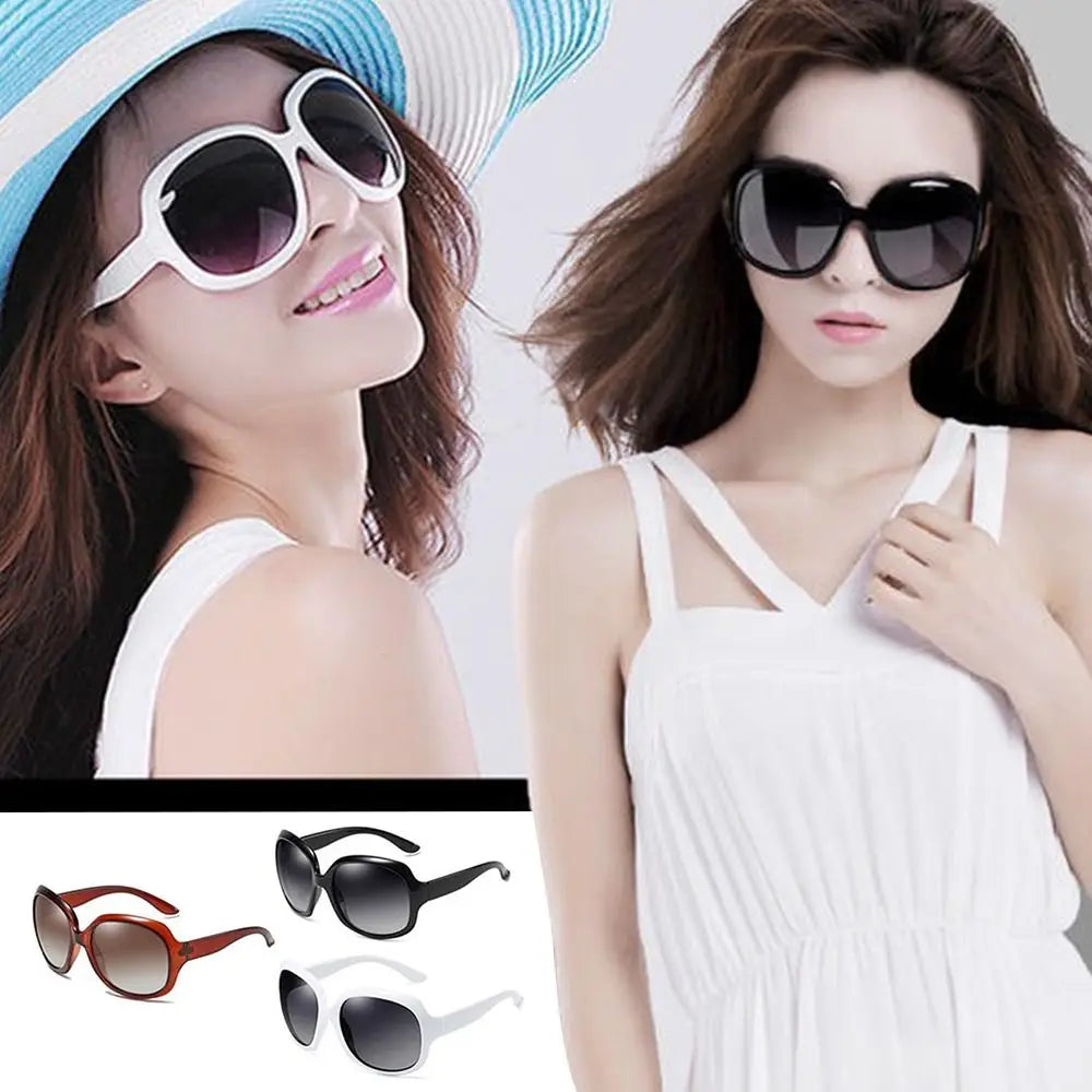 Sunglasses for Women Men Classic Retro Vintage Oversized Eyewear Fashion Shades Round Faced Driving Glasses