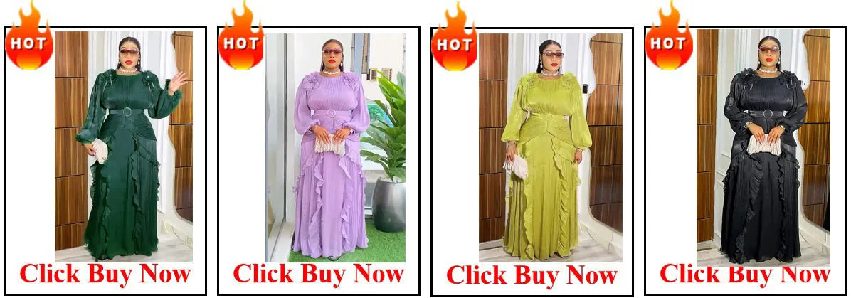 Customized Luxury Vintage Dresses For Women Wedding Party Prom Evening Gown Long Sleeve Dress Dashiki Beaded Robe Turkey African