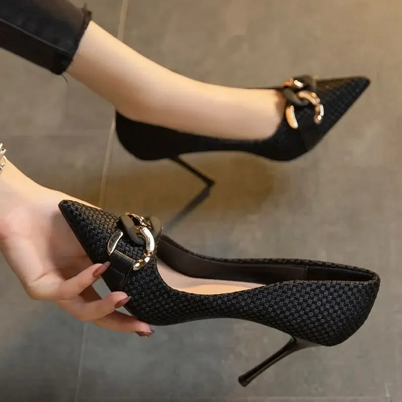 Women's Shoes High Heels Ladies Pumps Casual On Heeled Non Slip Chic And Elegant Hot Trendy Low Price Wholesale Lastest
