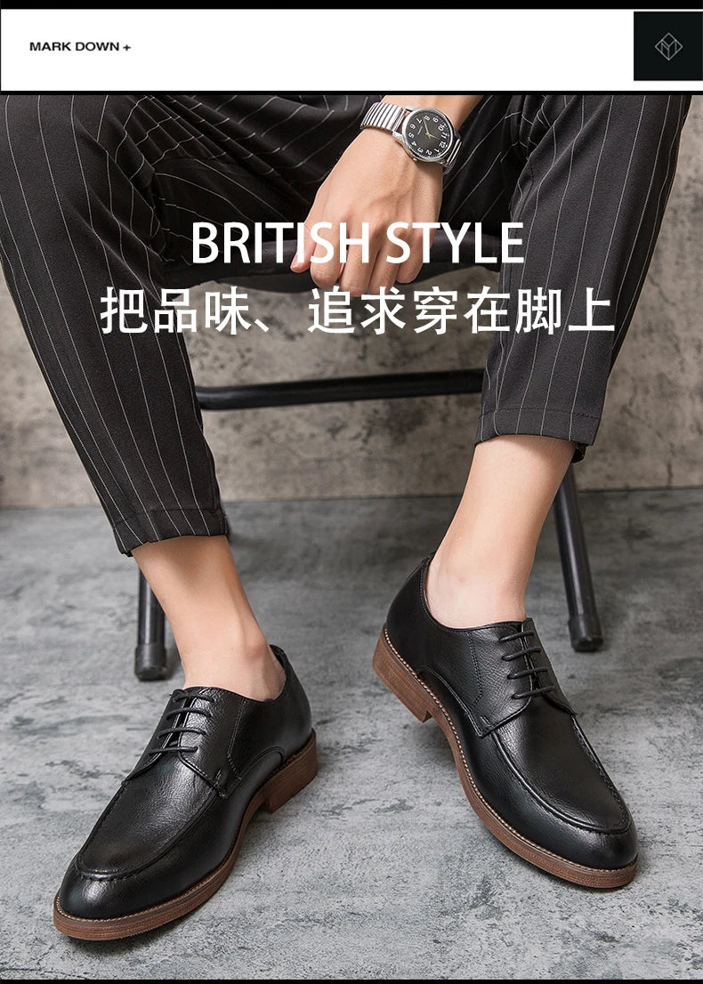 Men's Dress Shoes Classic Casual Business Leather Shoes Men Social Wedding Leather Shoes For Men Oxfords Formal Leather Shoes