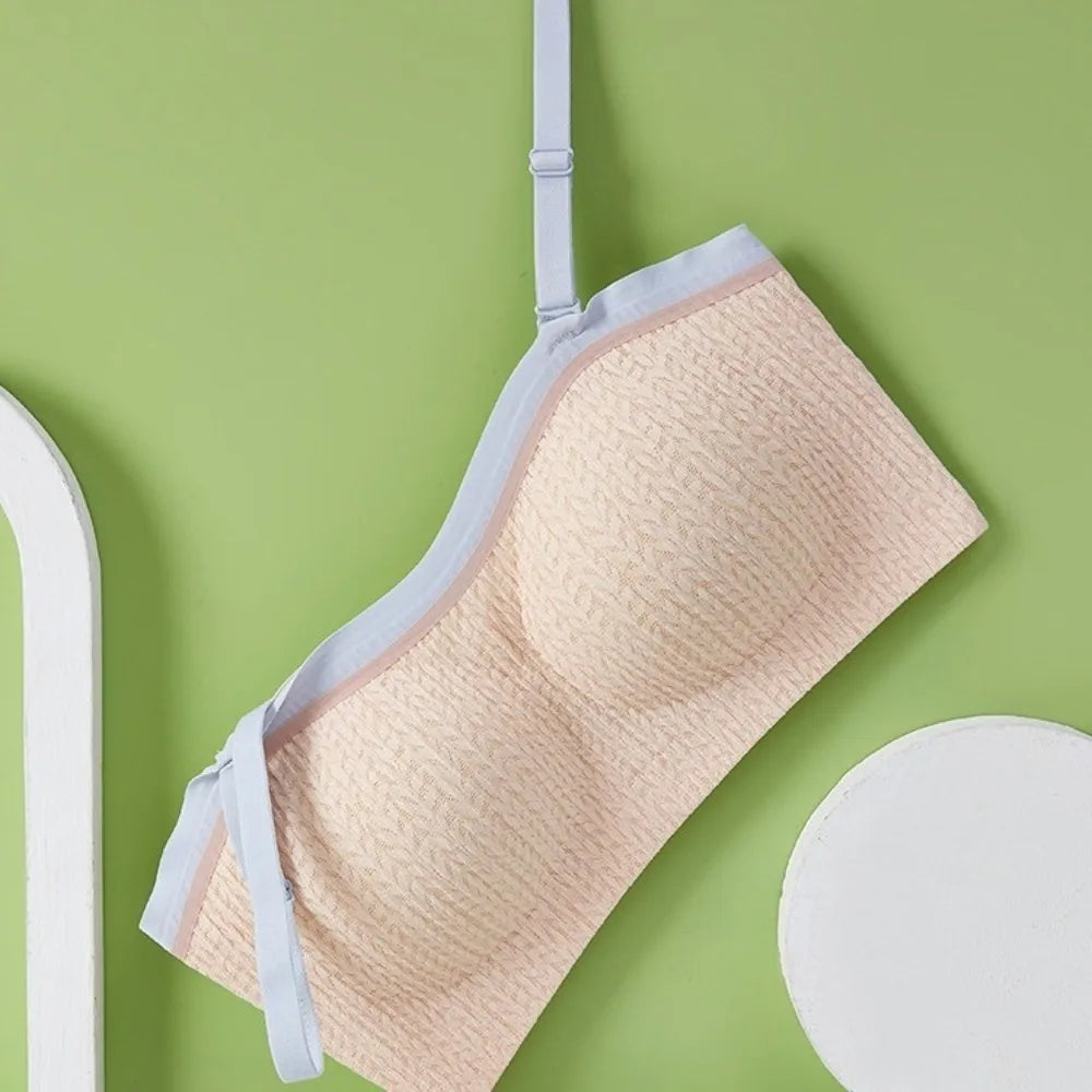 Lingerie Adjustable Wireless Bra Elastic Traceless Close-fitting Push Up Underwear Anti-sagging Gathered Breasts