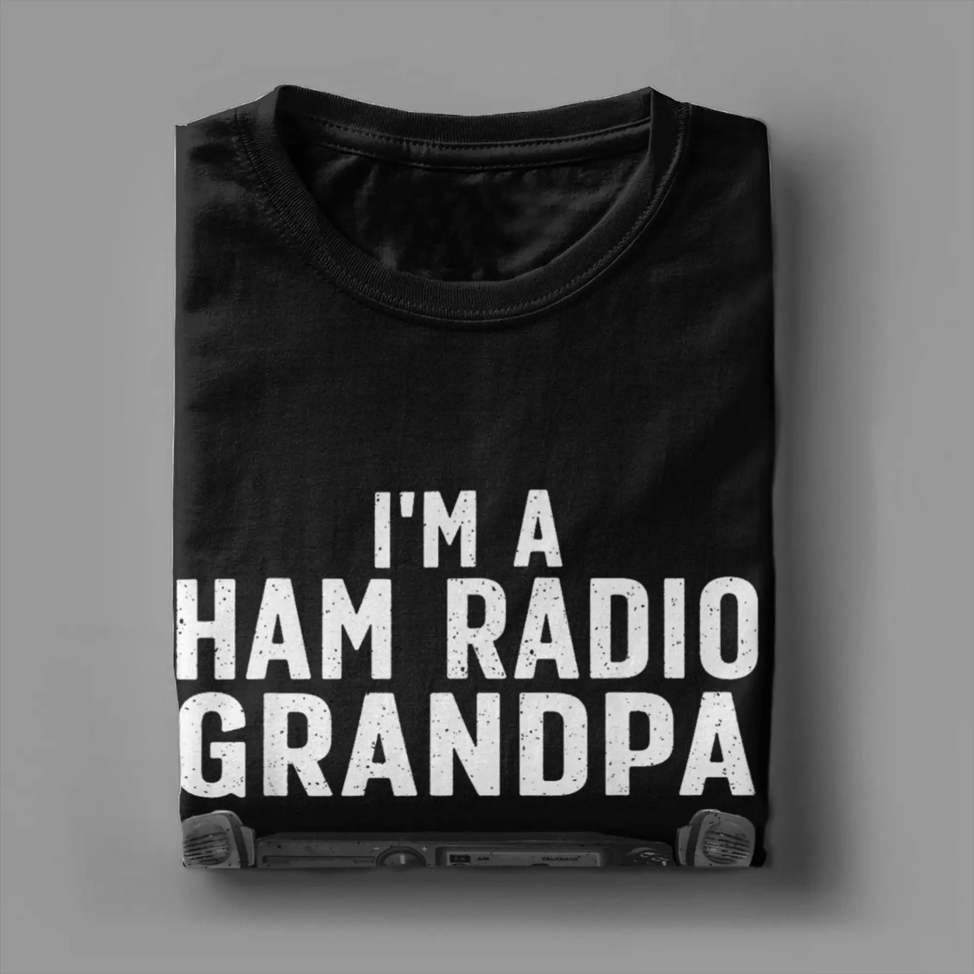 Men T-Shirts Funny Ham Radio Art Humorous 100% Cotton Tees Short Sleeve  T Shirts Crew Neck Clothing New Arrival