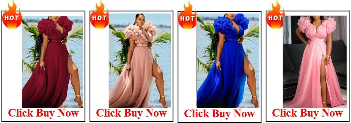 Customized Luxury Vintage Dresses For Women Wedding Party Prom Evening Gown Long Sleeve Dress Dashiki Beaded Robe Turkey African