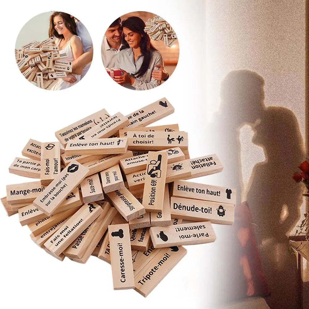 Block Tower Game For Adults Sex Toys Wooden Block For Tumbling Tower Stacking Games Erotica Party SM Block