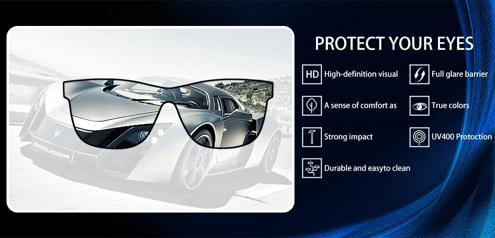Sunglasses  for  Men or Women TR90 Glasses  Cool  Straightforward  Fashionable and  Classic  Polaerzed  UV400