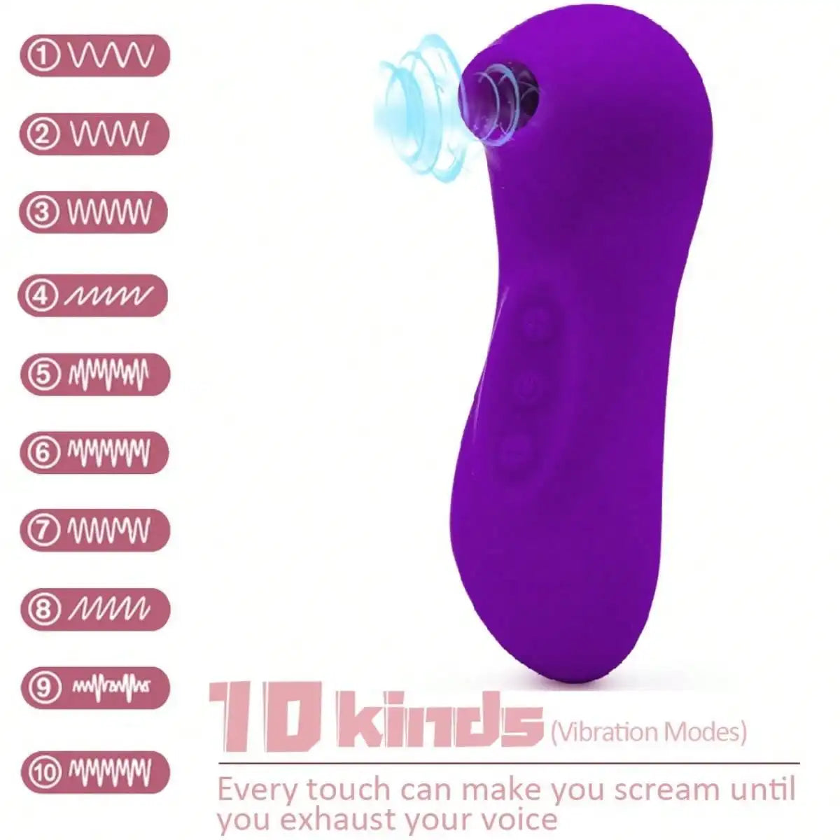 Adult Masturbation Sex Toy Clitoral Stimulator To Stimulate Female G-Spot Clitoris And Nipples With Multiple Vibration Modes 18+