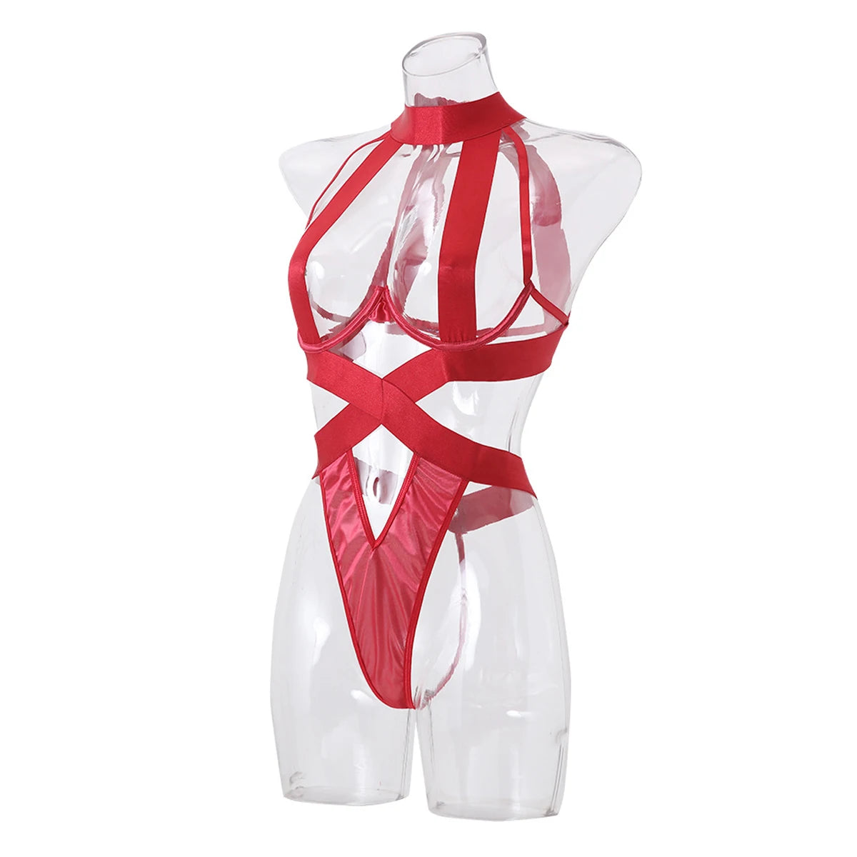 Spicy Girl's Sexy Strap Lingerie Bodysuit  Seductive Erotic Eco-Friendly Packing