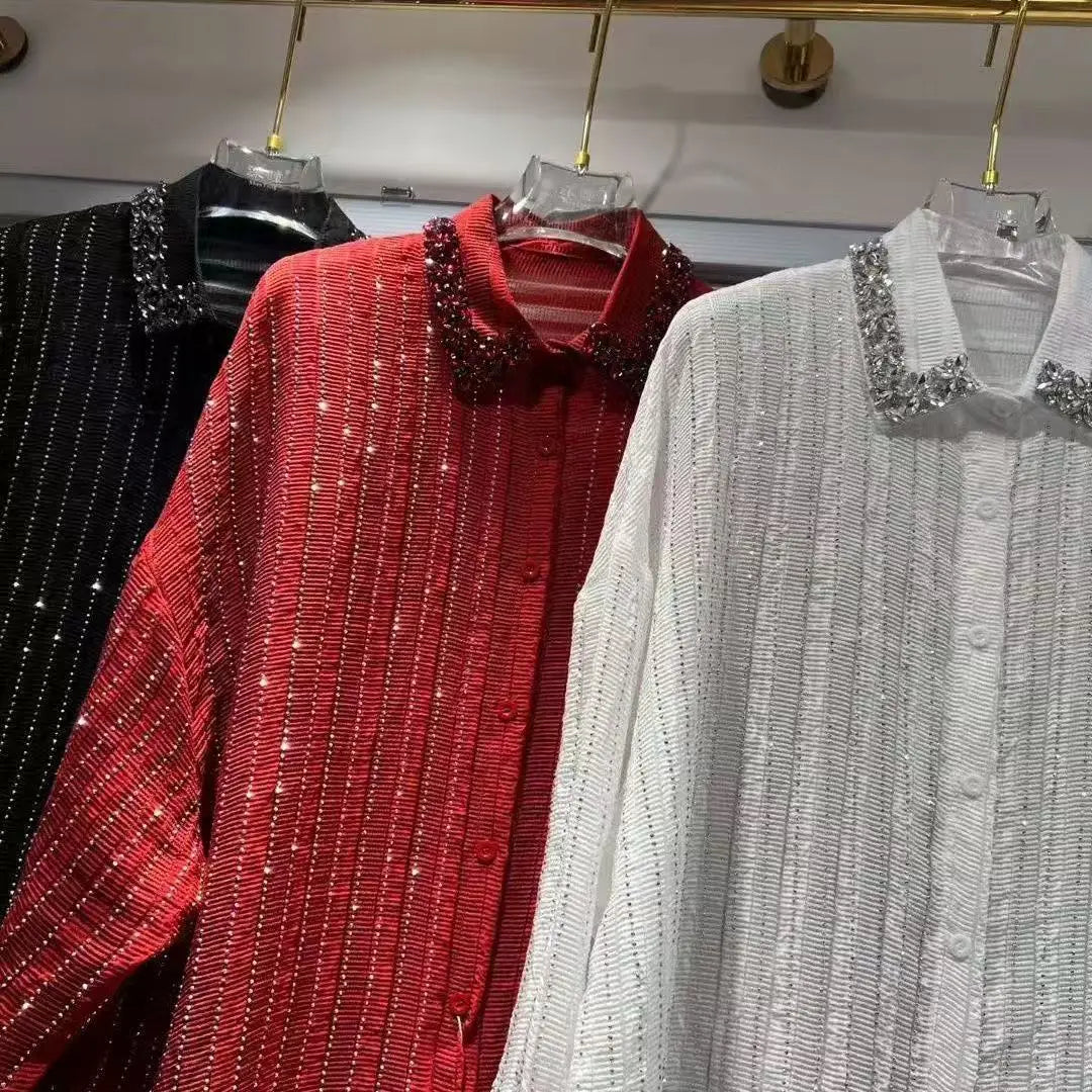 Woman Clothes Autumn Luxury Women's Shirts & Blouses Woman Blouses Female Clothing Long Sleeve Loose Casual High Street Top