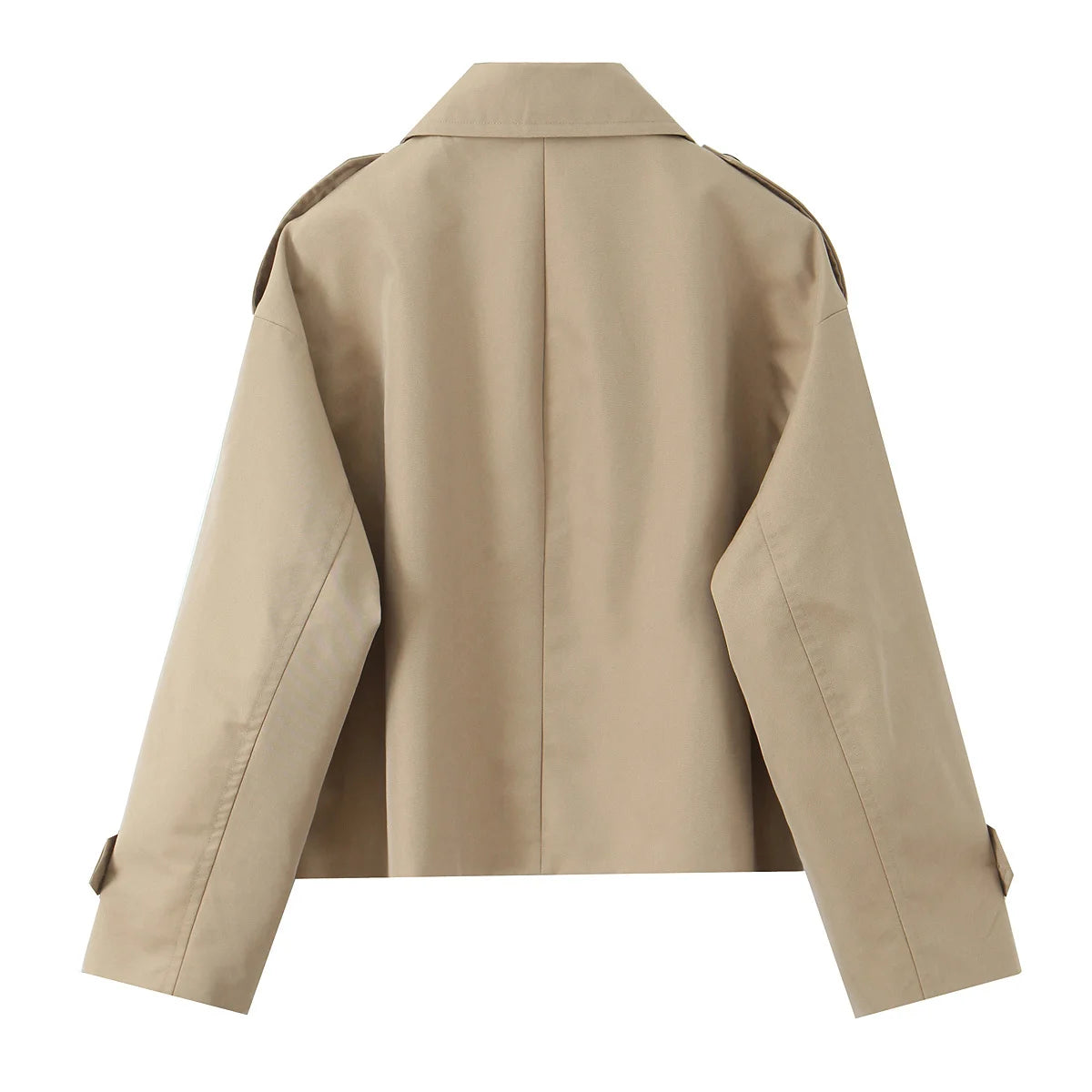 Women Jackets 2025 Autumn Winter New Fashion Laple Long Sleeves Double-Breasted Jacket Female Elegant Windcoat Style New Coats