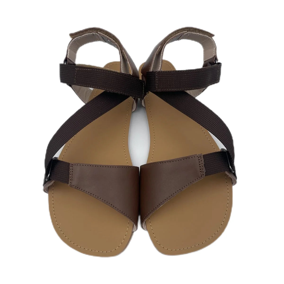Tipsietoes 2024 Summer  Barefoot Leather Flat Sandals For Women Men Shoes With New MInimalist Soft Sole Light Weight