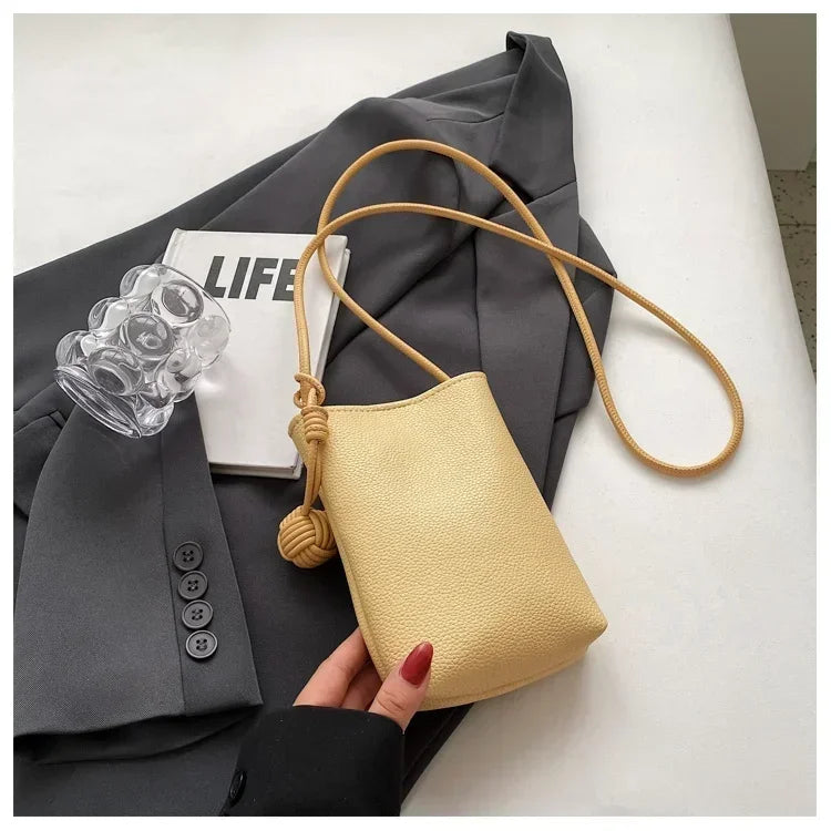 Women Handbags Female PU Leather Shoulder Bags Simple Large Capacity Crossbody Bags Portable Phone Purse Vacation Travel