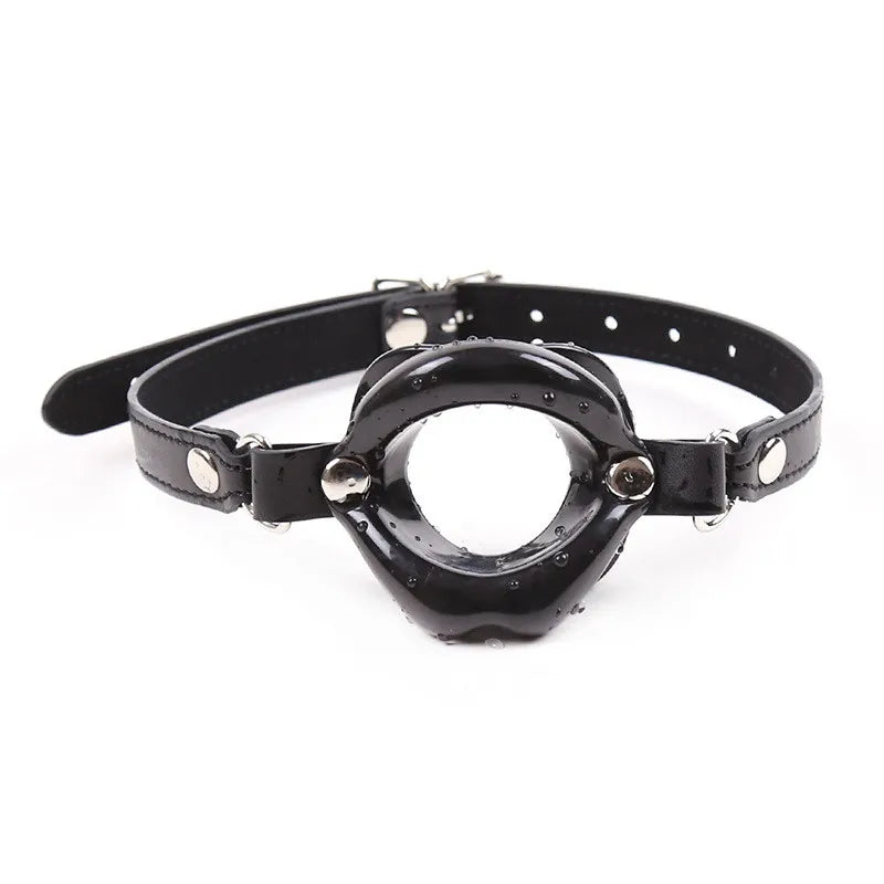 Sex Toy For Woman Couples Games Adult PU Erotic Slave Lips O Ring Open Mouth Gag Oral Fetish Bdsm Bondage Restraints Erotic Toys