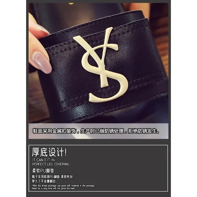 Slippers Summer Shoes Women Platform Design Slides Fashion Letters Ladies Shoes Casual Slipper Outside Non-slip Slippers Sandals